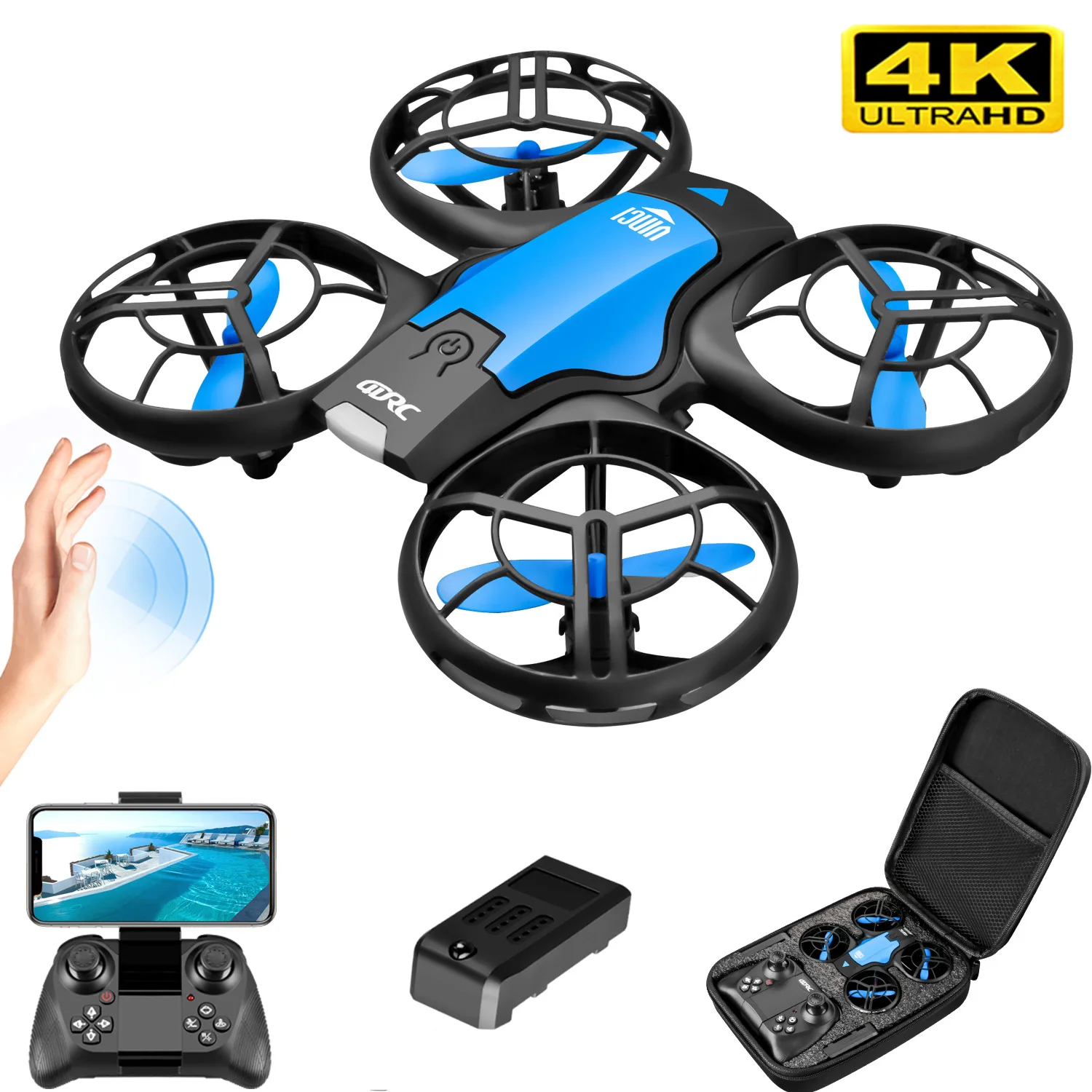 Drone Mapping - V8 Neue Mini-Drohne 4K Professionelle HD