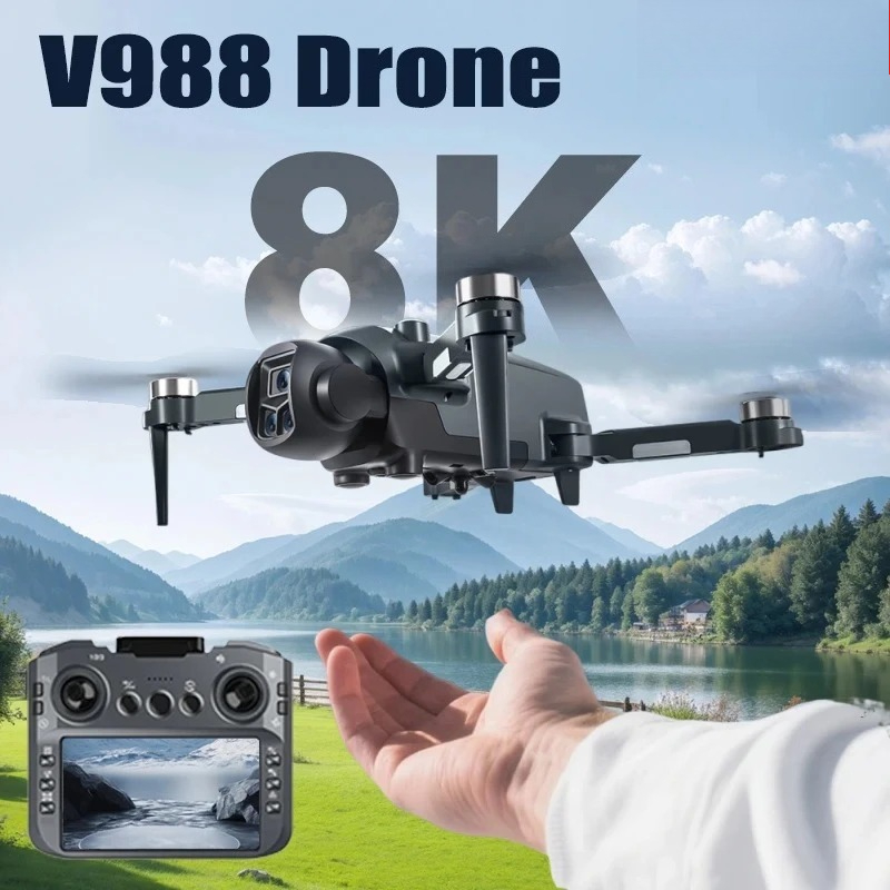 Drone Thermal Imaging - Original V988 Drohne 8K HD Doppelkamera